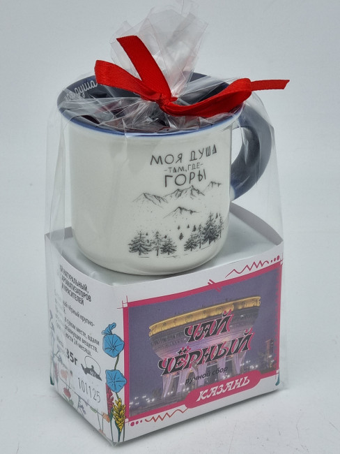 Чай черный ручной сбор 35гр + кружка мини Казань Чай черный ручной сбор 35гр + кружка мини Казань