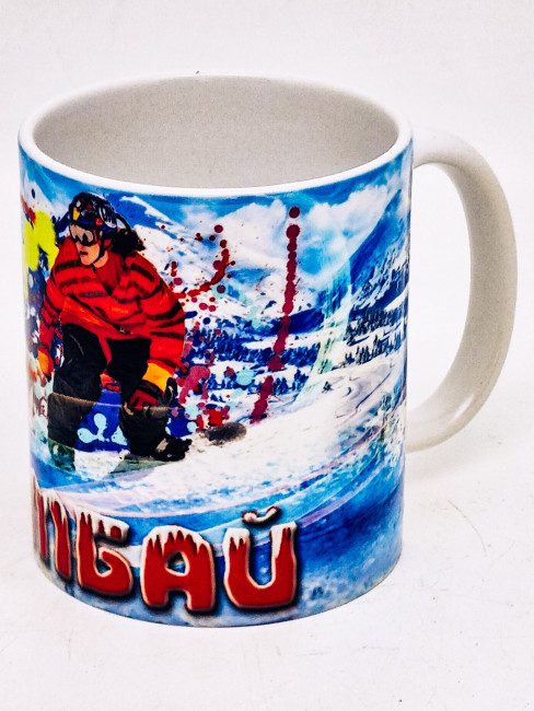Кружка подарочная Домбай сноубордист
