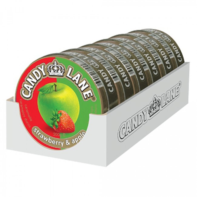 Фруктовые леденцы Клубника и яблоко Candy Lane 200гр