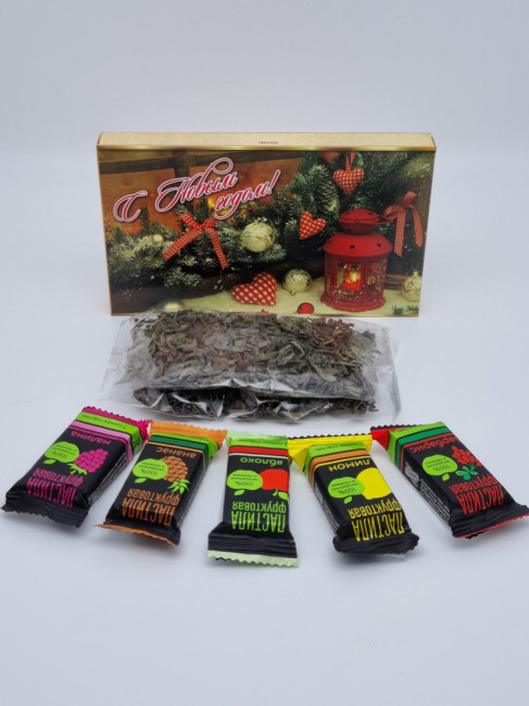 Набор 151 Праздничный чай зеленый и пастила с новым годом