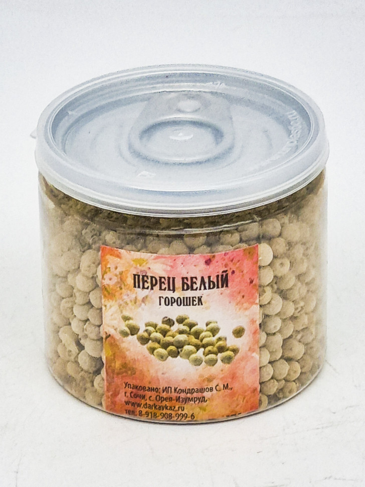 Перец белый горошек 60гр в пэт