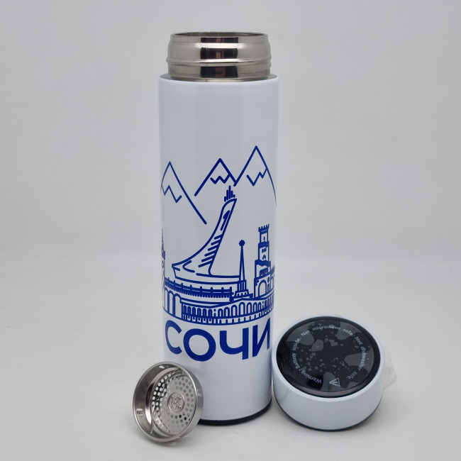 Термос с датчиком температуры Сочи №4