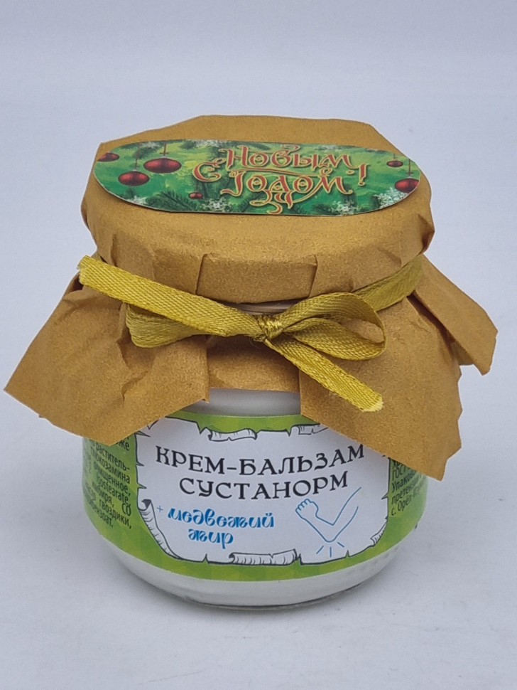 Крем-бальзам ЗМ "Сустанорм" с медвежьим жиром для суставов 110мл с новым годом