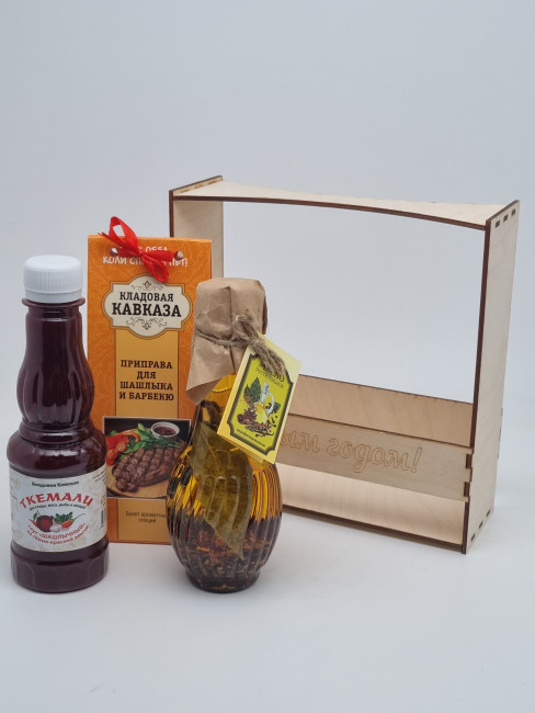 Ассорти для шашлыка "Соус, специи для шашлыка, масло со специями" №3 с новым годом