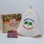 Набор для бани "Баня парит, силу дарит" с 8 марта