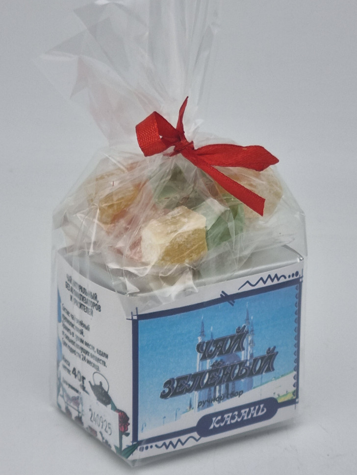 Чай зеленый ручной сбор 40гр +лукум 50гр Казань
