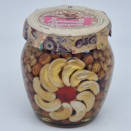 Мед с орехами ассорти 550гр лучший подарок Мед с орехами ассорти 550гр лучший подарок