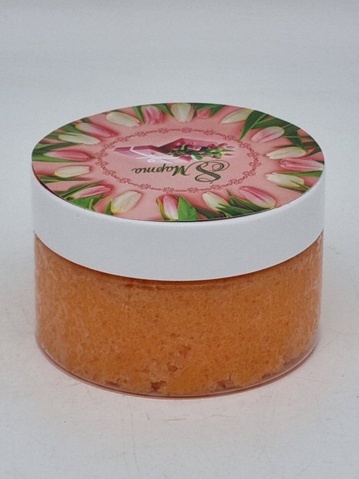 Скраб соляной натуральный Золотая Мацеста "Клубника" 300гр с 8 марта