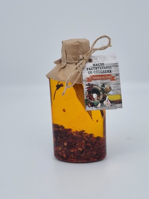 Масло подсолнечное со специями 200мл