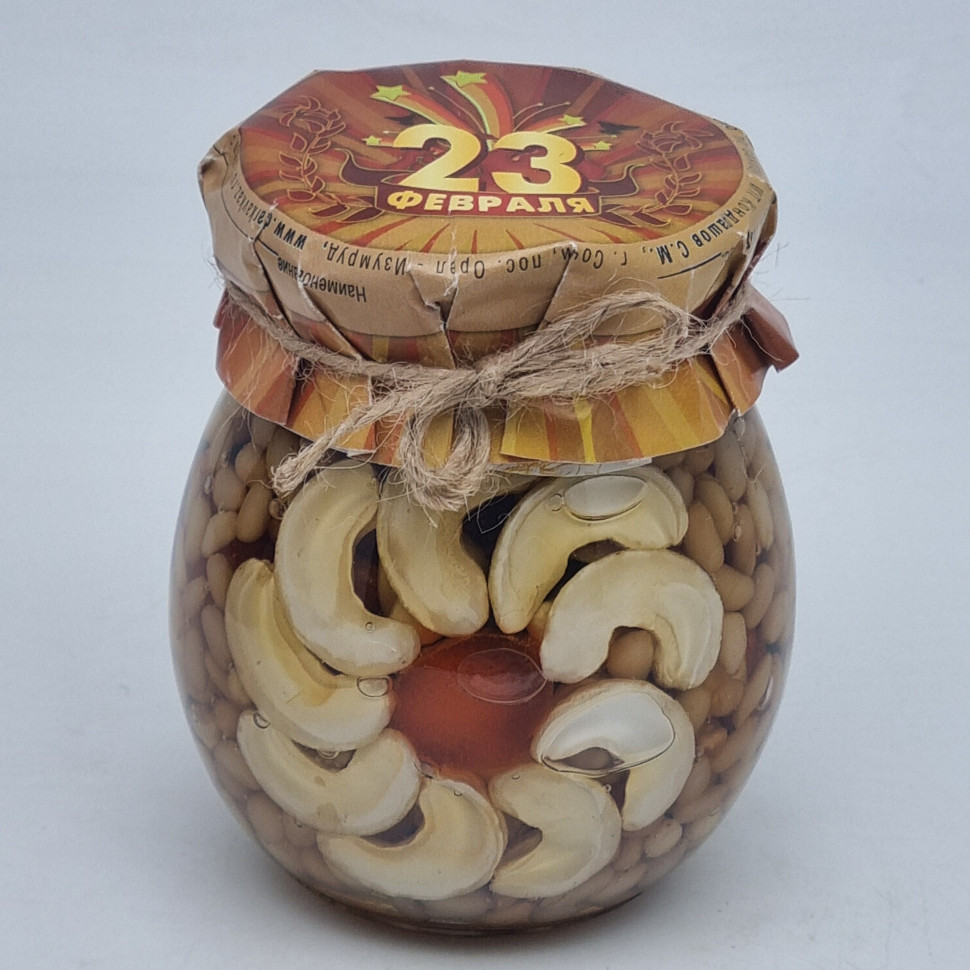 Мед с орехами ассорти 250гр с 23 февраля