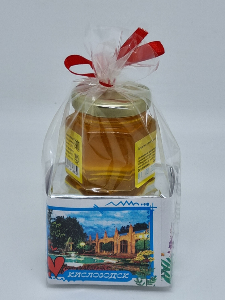 Чай зеленый ручной сбор 40гр +мед 50гр Кисловодск