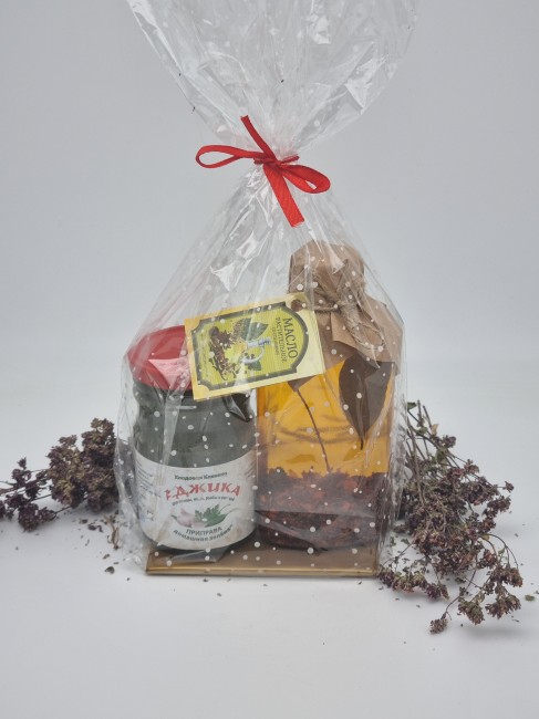 Набор аджика зеленая и масло со специями