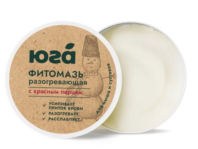 Горная фитомазь разогревающая для мышц и суставов 40гр