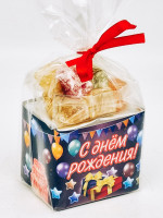 Подарочный набор с днем рождения Краснополянский чай "для бани и сауны" 40гр +лукум 50гр