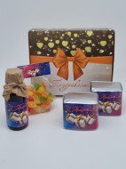 Набор 557 Праздничный чай черный, зеленый, рахат-лукум, бальзам для иммунитета лучший подарок