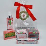 Набор 353 косметика с Абсолютом розы 415гр с новым годом Набор 353 косметика с Абсолютом розы 415гр с новым годом