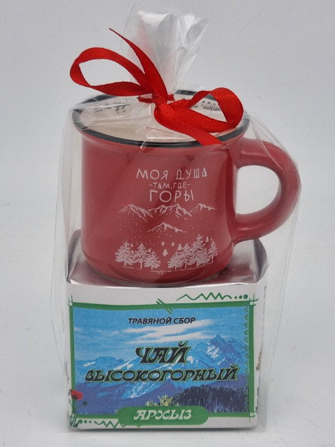 Краснополянский чай "Высокогорный" 40гр + кружка мини Архыз