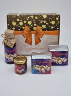 Набор 558 Праздничный чай черный, зеленый, мед горный бальзам для иммунитета лучший подарок