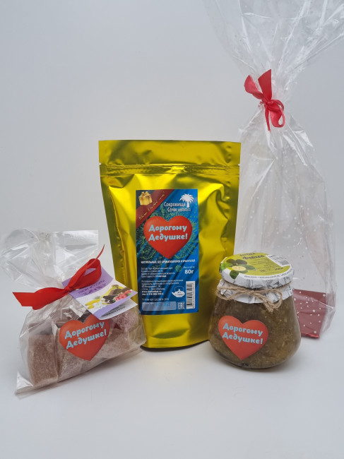 Набор чай, лукум, варенье Дорогому дедушке