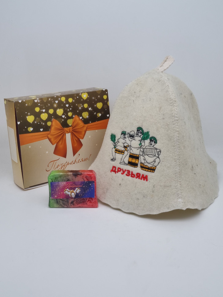 Набор для бани "Друзьям" лучший подарок