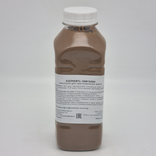 Эмульсия для приготовленния ванн "Азер-нафталан" 500мл Эмульсия для приготовленния ванн "Азер-нафталан" 500мл