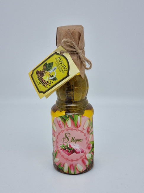 Масло подсолнечное для салатов с желтой аджикой 250мл с 8 марта Масло подсолнечное для салатов с желтой аджикой 250мл с 8 марта