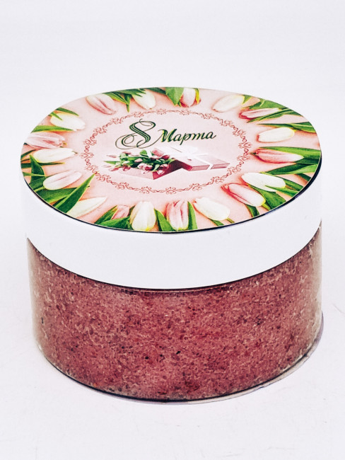 Скраб соляной натуральный Золотая Мацеста "Виноград" 300гр с 8 марта