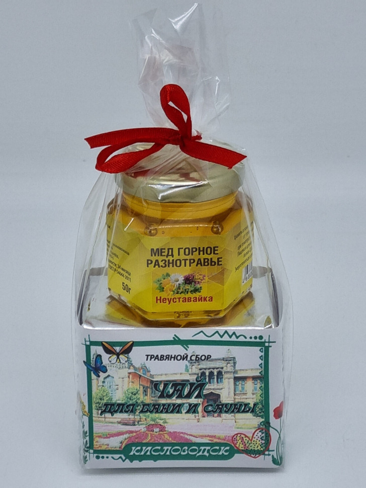 Краснополянский чай "для сауны и бани" 40гр +мед 50гр Кисловодск