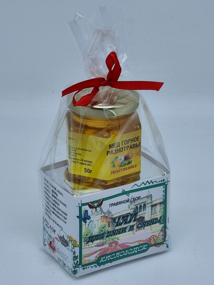 Краснополянский чай "для сауны и бани" 40гр +мед 50гр Кисловодск