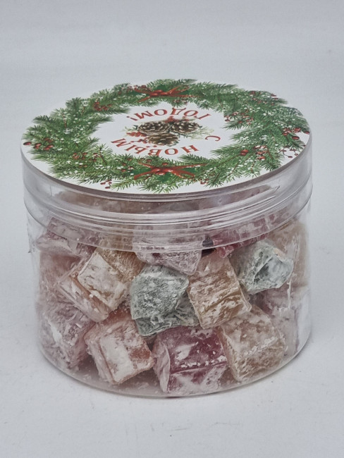 Рахат-лукум ассорти 200гр с новым годом Рахат-лукум ассорти 200гр с новым годом