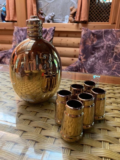 Фляга НЗ золото 0,7л Фляга НЗ золото 0,7л