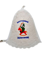 Шапка для бани "Настоящий полковник"