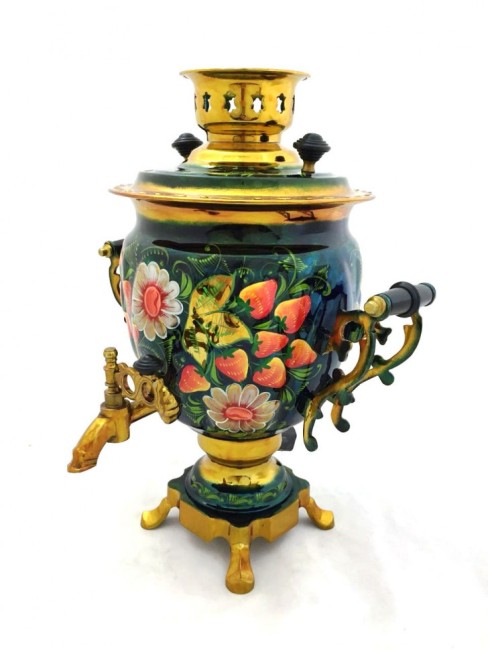 Самовар электрический с росписью 3 л Жёлудь №14