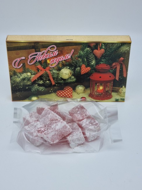 Лукум малина 100гр с новым годом Лукум малина 100гр с новым годом