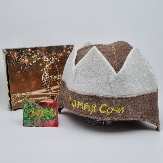 Набор для бани корона "Царица" с новым годом Набор для бани корона "Царица" с новым годом