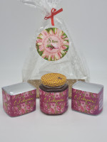 Набор 571 Праздничный чай черный, зеленый и мед с 8 марта