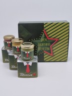 Набор 536 Праздничный чай 3 вида и 3 вида меда с 23 февраля