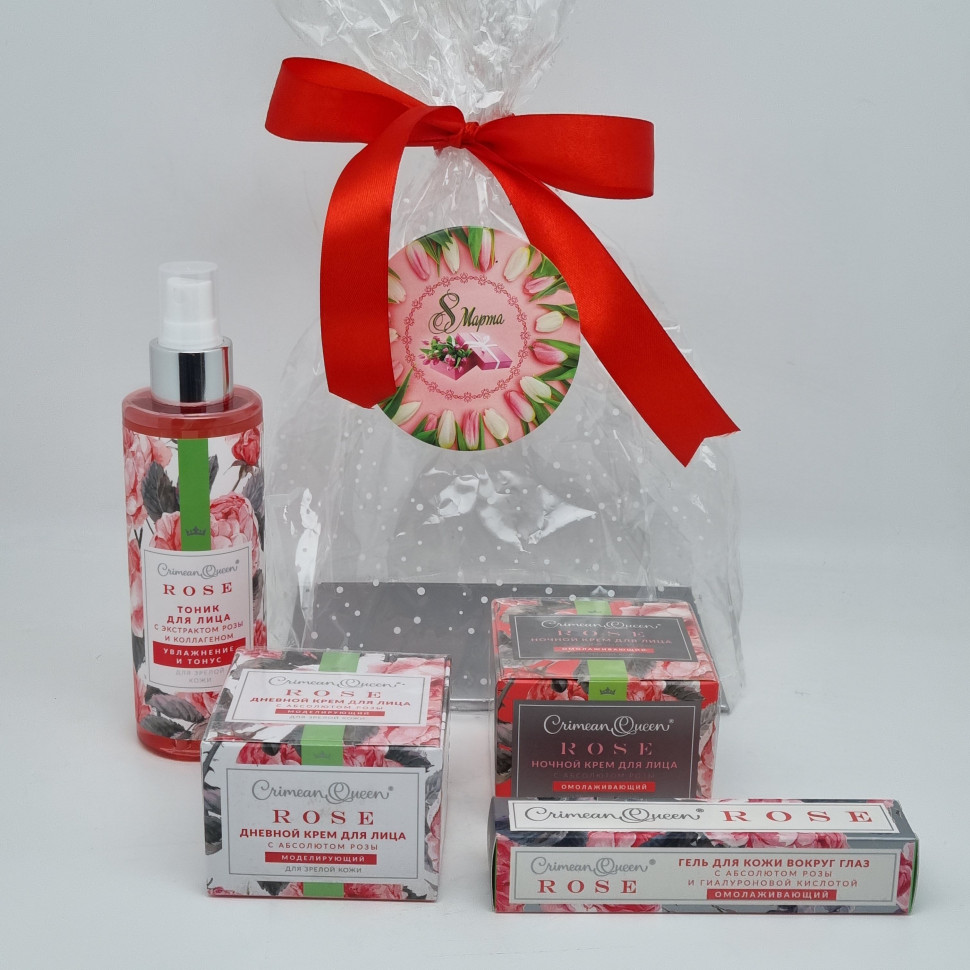 Набор 355 косметика с Абсолютом розы 315гр с 8 марта