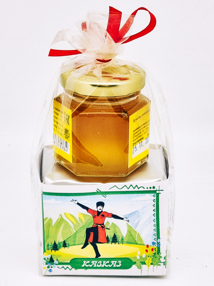 Чай зеленый ручной сбор 40гр +мед 50гр Кавказ