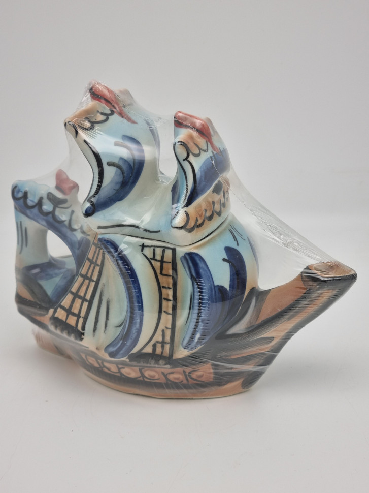 Чай в керамике "Чайник корабль"