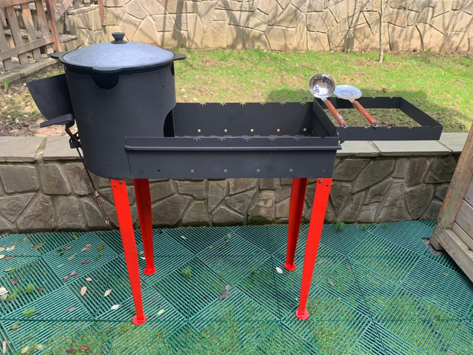 Разборный мангал - печь на 8л комплект №3